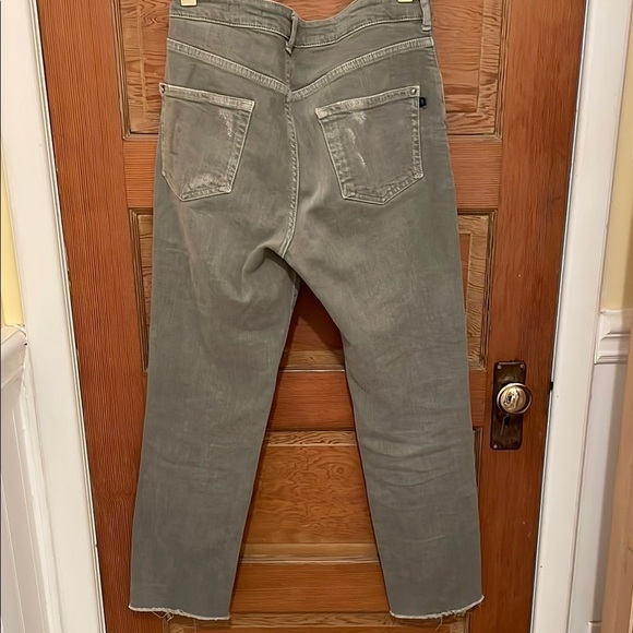 Pilcro Green Straight Leg Jeans High-Rise - Picture 3 of 4